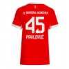 Bayern Munich Aleksandar Pavlovic #45 Hjemmedrakt Kvinner 2025-26 Kortermet